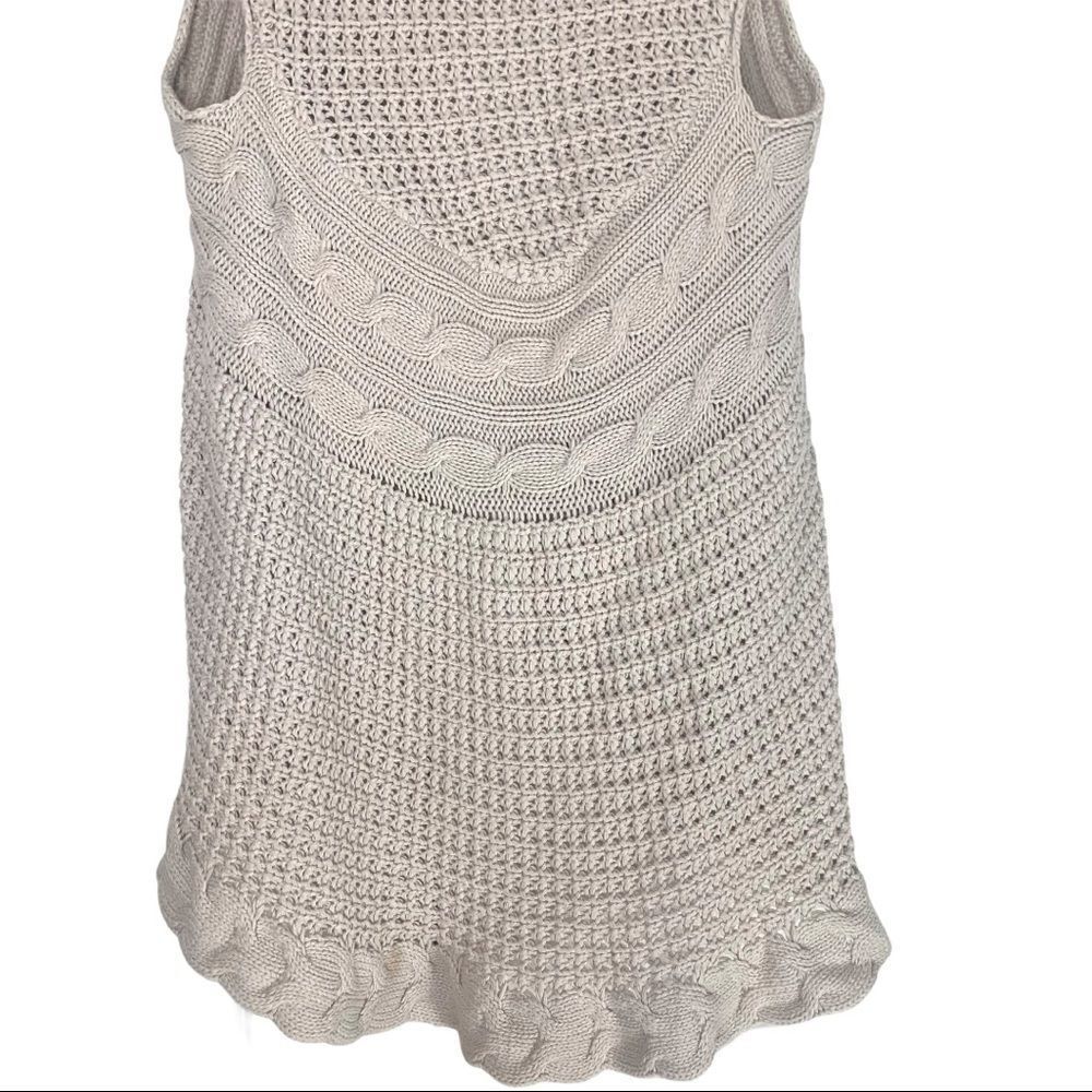 Denver Hayes Chunky Knit Crochet Vest - Picture 7 of 8